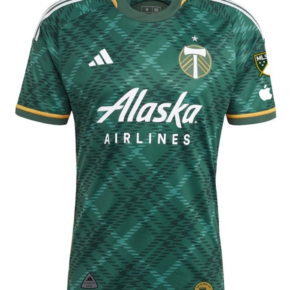 Adidas Green Soccer Jersey with Gold Accents